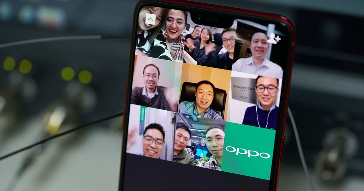 Oppo Multiparty Video Call with 5G
