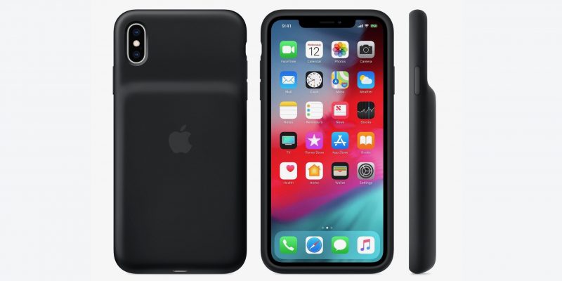 iPhone XS with Smart Battery Case