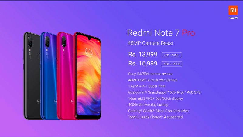 Redmi Note 7 Pro ราคา