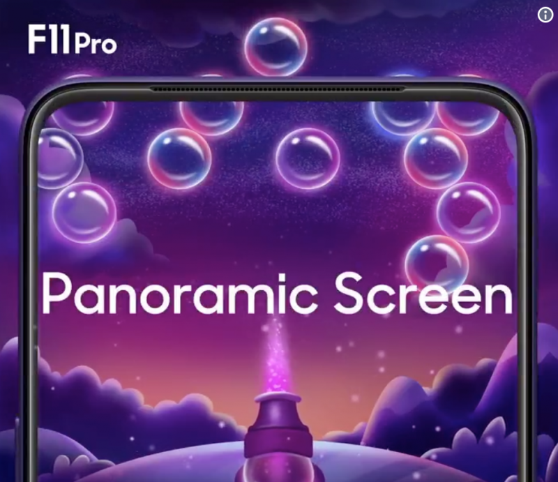 Oppo F11 Pro Panoramic Screen