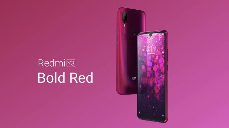Redmi Y3 Bold Red