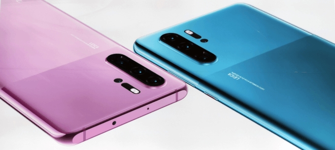 Huawei P30 Pro new colors Misty Lavender and Mystic Blue