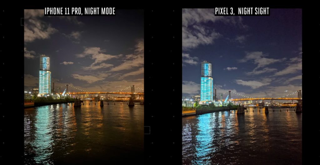 night mode iPhone 11 Pro