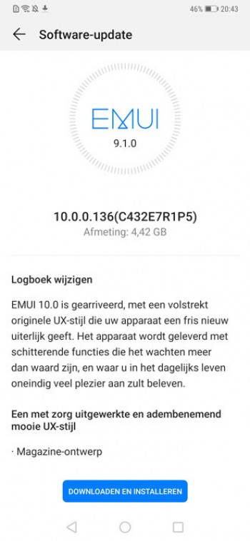 EMUI 10 with Huawei Mate 20 Pro OTA