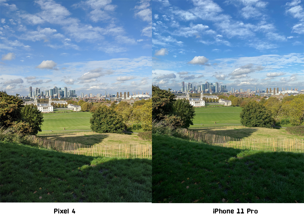 เปรียบเทียบภาพ Pixel 4 กับ iPhone 11 Pro