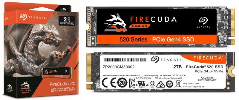 Seagate® FireCuda® 520 PCIe Gen4 x4 2TB