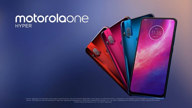 Motorola One Hyper with all color