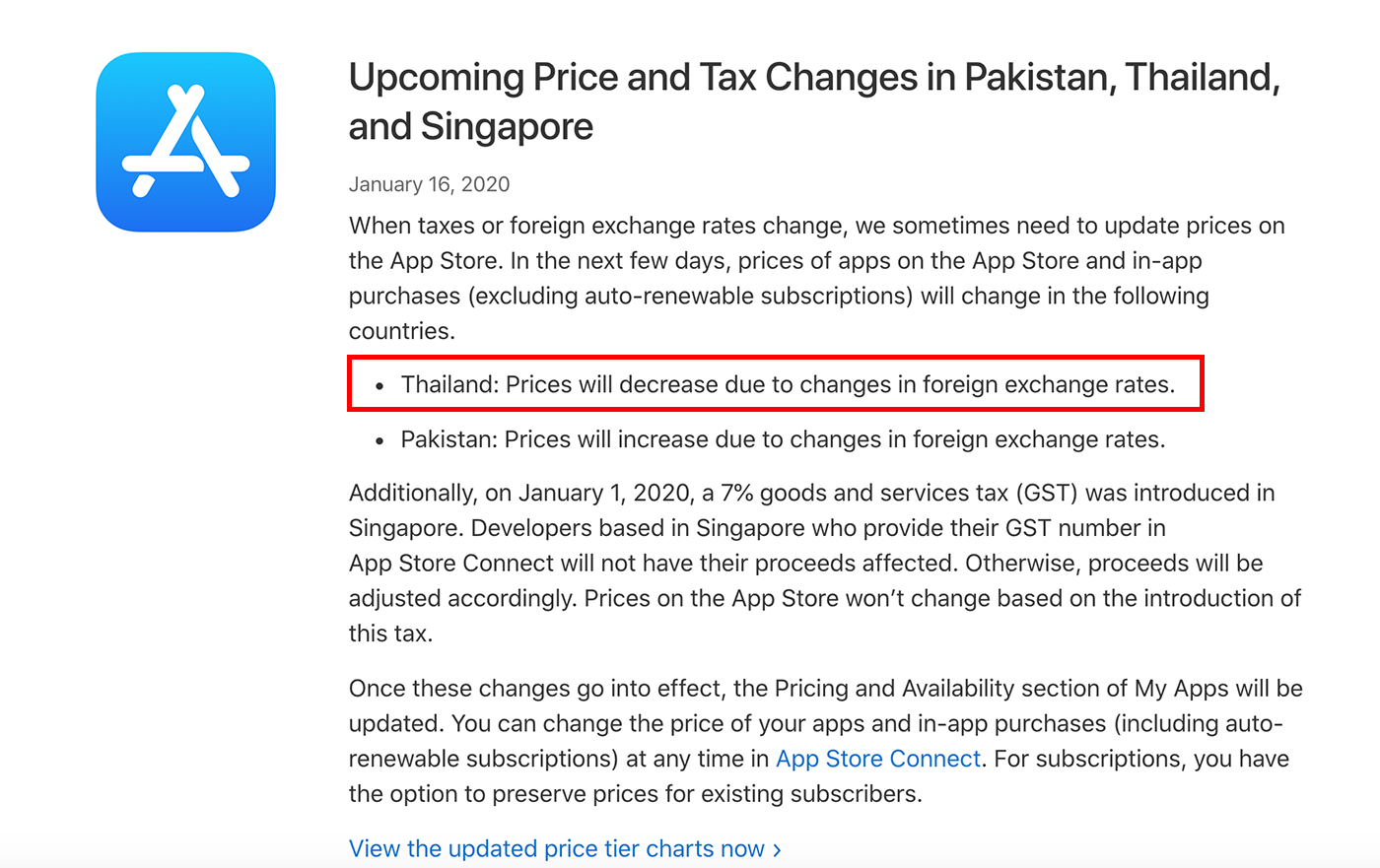 Apple เตรียมปรับลดราคาแอพและเกมใน App Store ประเทศไทย เริ่มต้น 29 บาท