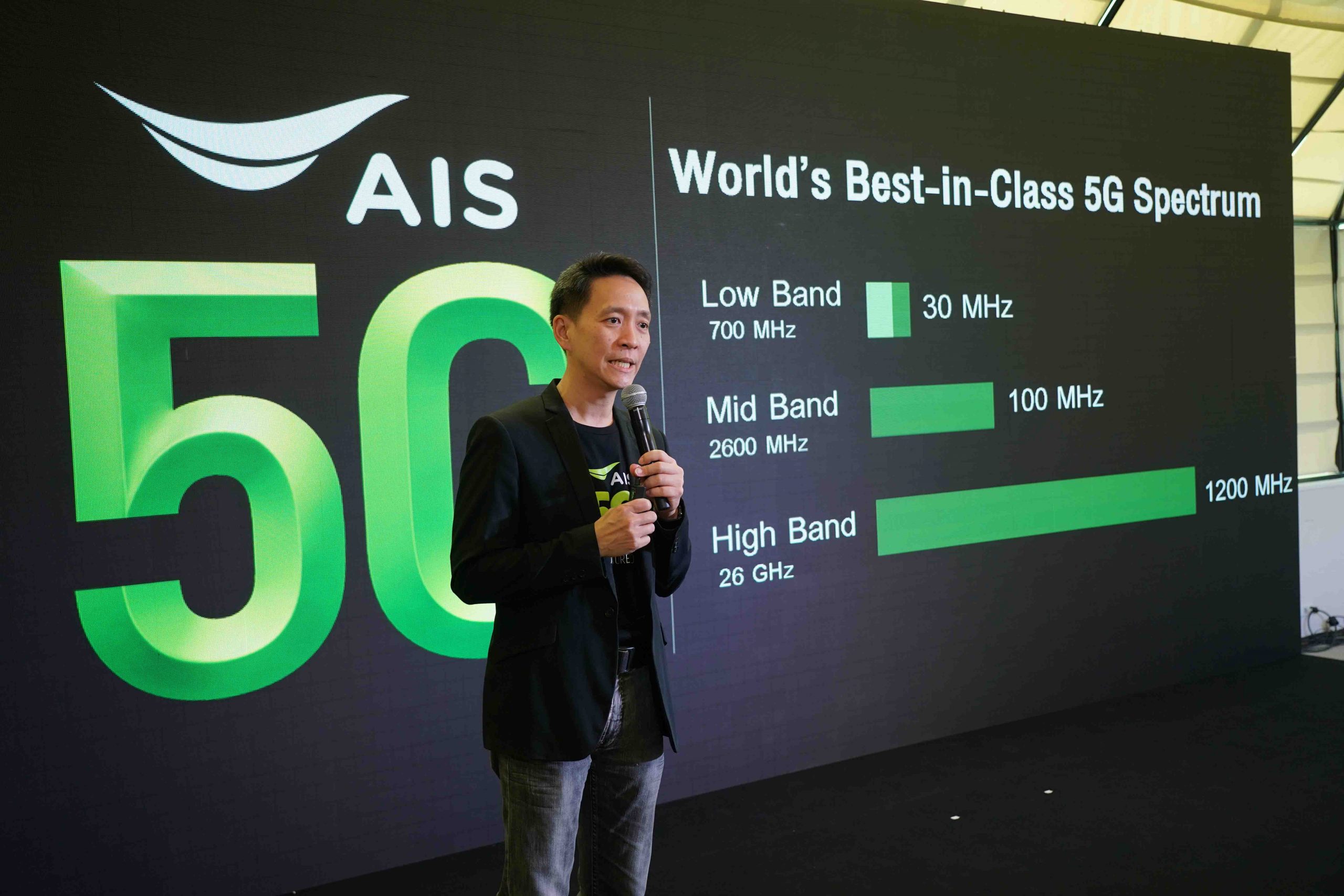 AIS ชู 5G ระดับ World’s Best-In-Class แบนด์วิธผืนใหญ่กว้างที่สุด รายเดียวในไทย