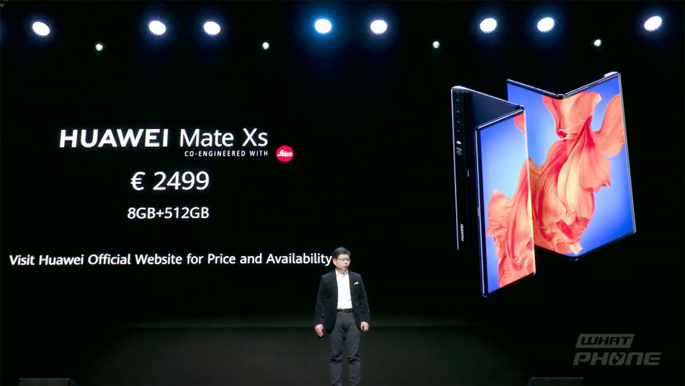 HUAWEI Mate Xs สมาร์ตโฟนจอพับได้รุ่นใหม่ เปิดตัวแล้ว ราคาประมาณ 85,800 บาท