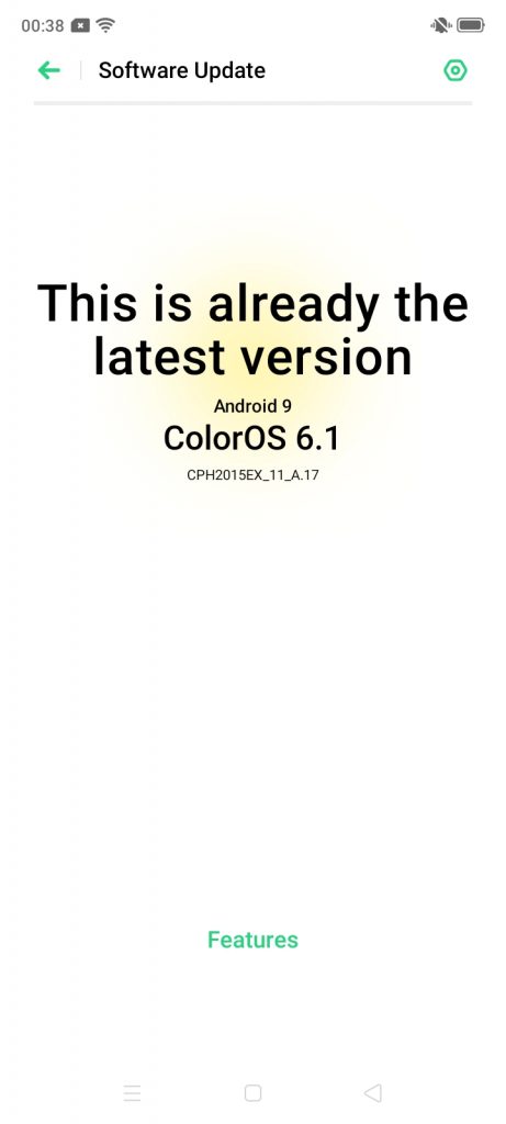 OPPO A31 colorOS 6.1