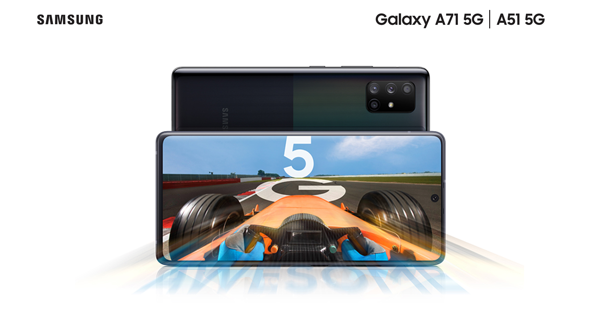 samsung smartphone lineup galaxy a71 5g and galaxy a51 5g