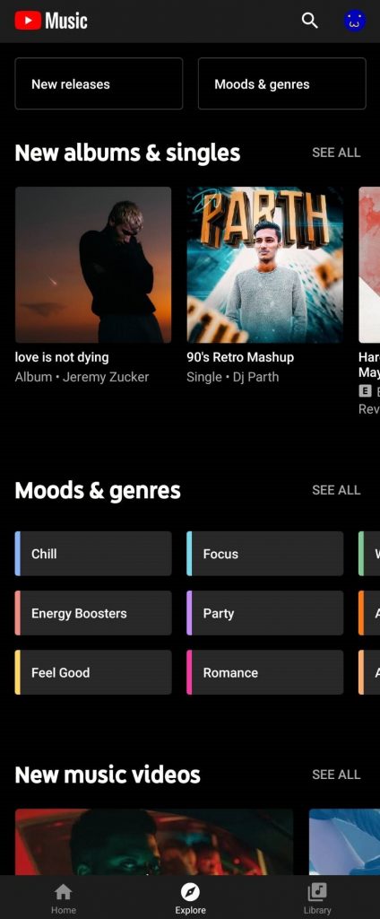 YouTube Music gets a new Explore tab