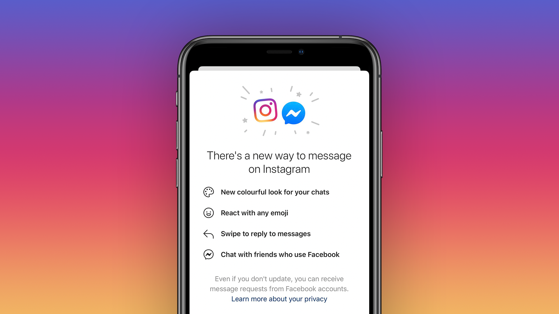 Instagram Facebook Messenger merging