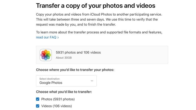 iCloud transfer Google Photos (1)