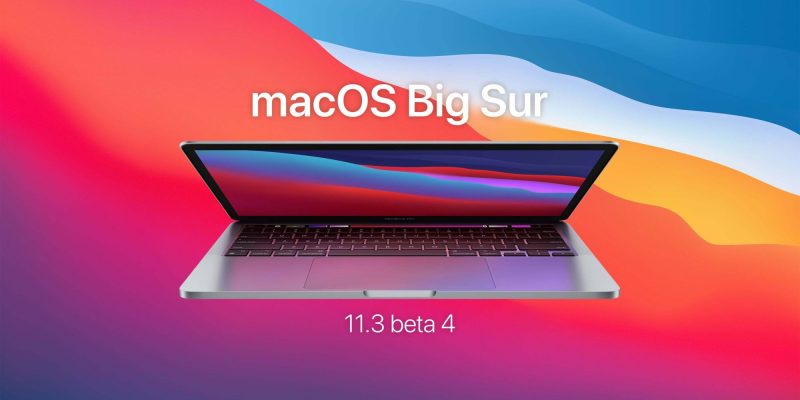 macOS bigsur 11.3 beta 4