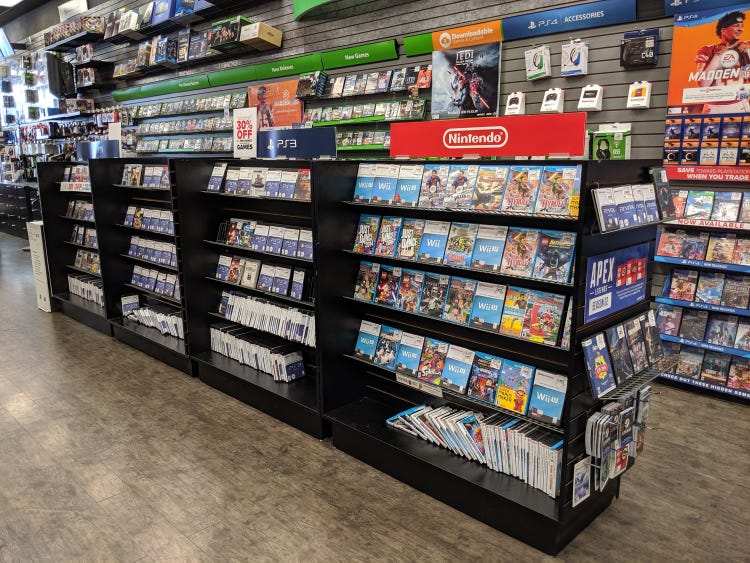Gamestop Shelf