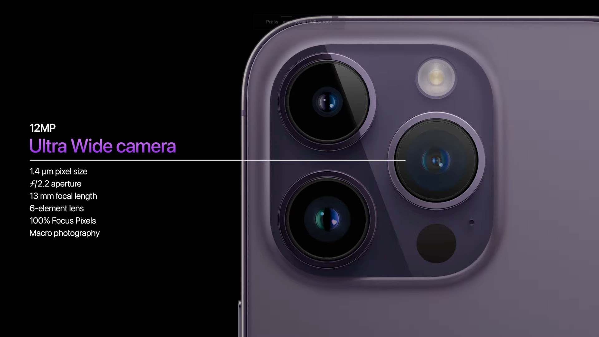 iPhone 14 Pro UltraWide Camera