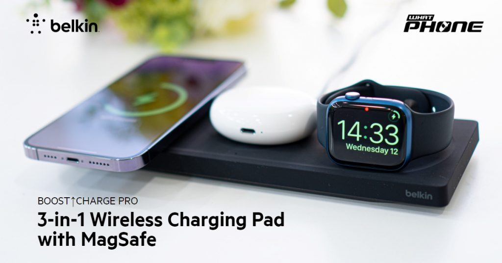 รีวิว Belkin BOOST CHARGE PRO 3-in-1 Wireless Charging Pad with MagSafe