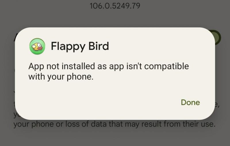 Flappy Bird 32-bit app