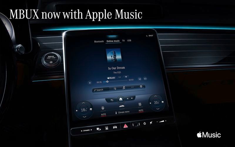 Mercedes Benz MBUX Apple Music Spatial Audio supported