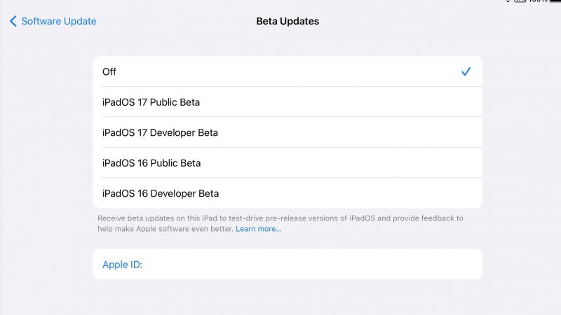 iOS 17 Beta update