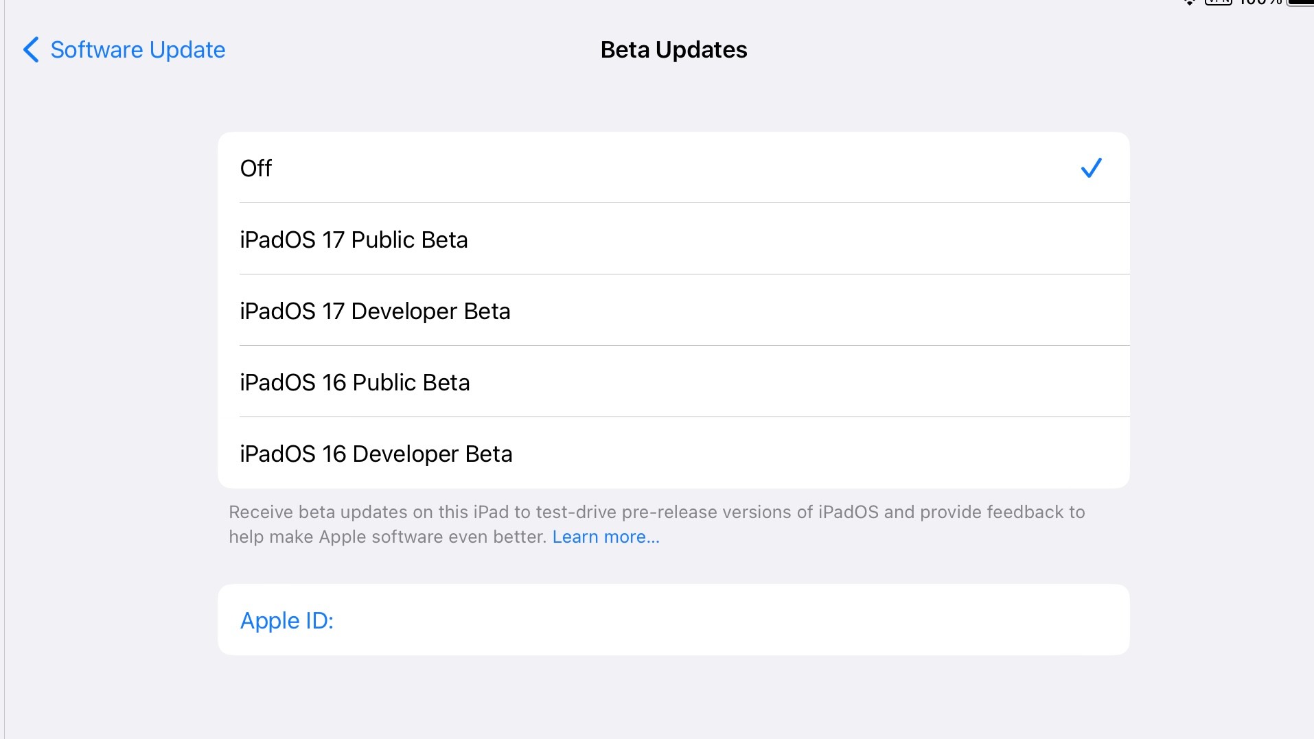 iOS 17 Beta update